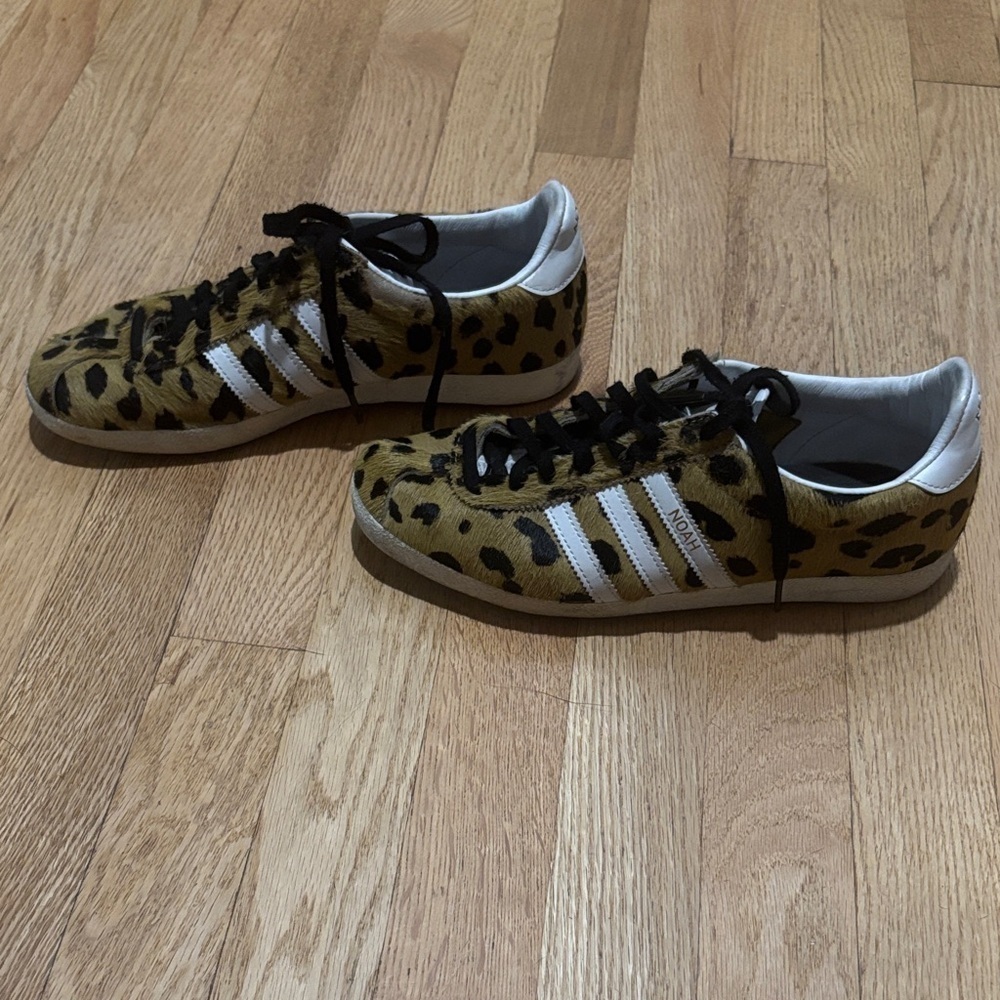 ADIDAS x NOAH cheetah gazelle fur sneakers limited edition size US 7 Euro 40